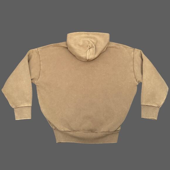 Under Armour Icon Heavyweight Fleece Wash Men's Oversized Hoodie Sz S NWT Camel - Picture 9 of 9